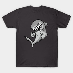 Shark With Attitude Cartoon T-Shirt